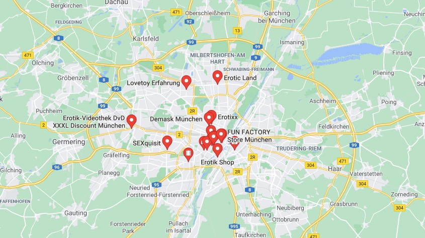 Sex Shop München Karte