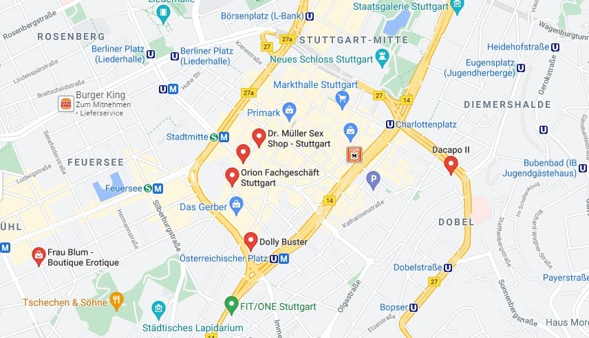 Sex Shop Stuttgart Karte