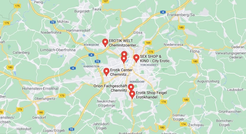 Sex Shop Chemnitz Karte