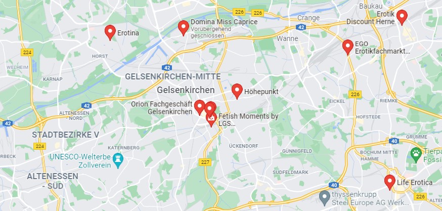 Sex Shop Gelsenkirchen Karte