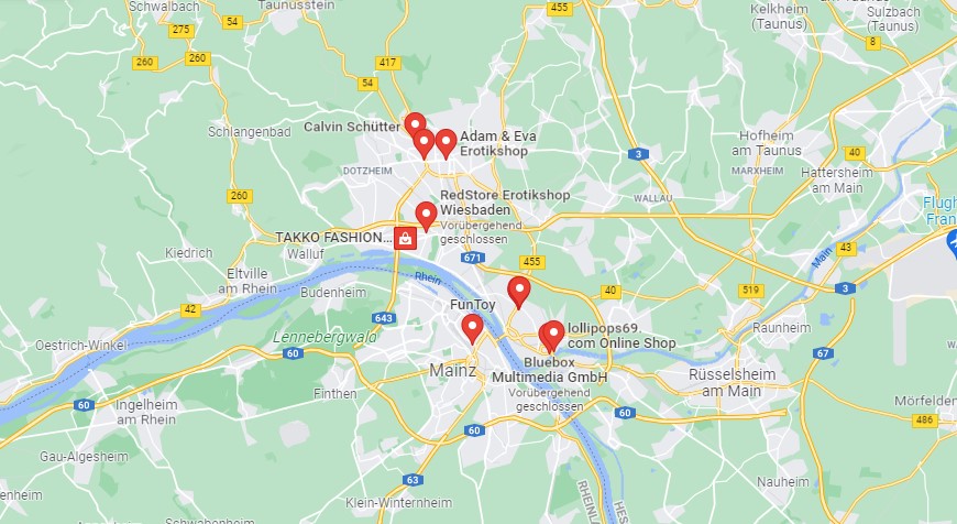 Sex Shop Wiesbaden Karte