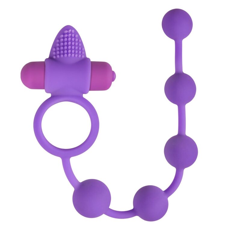 Easy Toys - Dreifach Vergnügen - Analkugeln mit Penisring