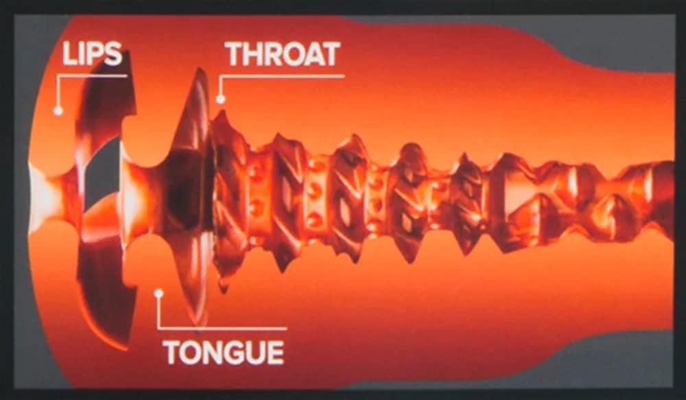 Masturbator „Turbo Thrust“ mit gefühlsechtem Blowjob-Effekt, in Dose. Slide 2