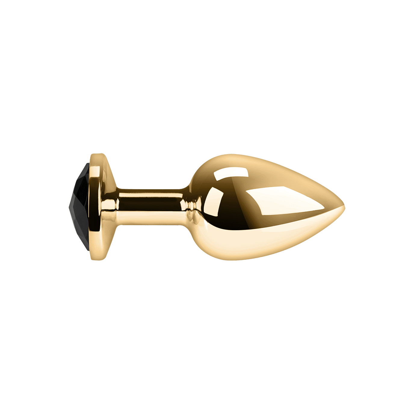 Metall Analplug - Edelstahl Analplug in Gold. Slide 2