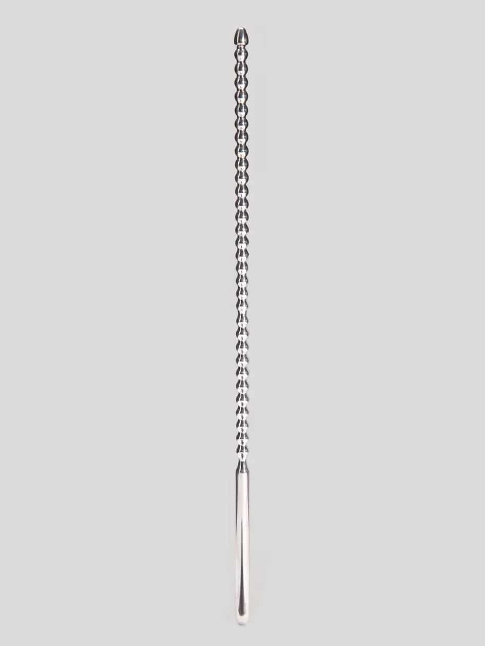 Product Penis Plug gerippter Edelstahl-Harnröhren-Dilator mit zwei Enden (6 mm) 