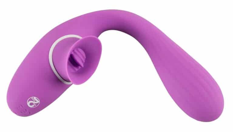 2 Function Bendable Vibe - Klitorisstimulator mit Druckwellen