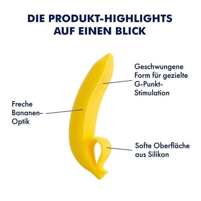 EIS Silikondildo in Bananen­form. Slide 2