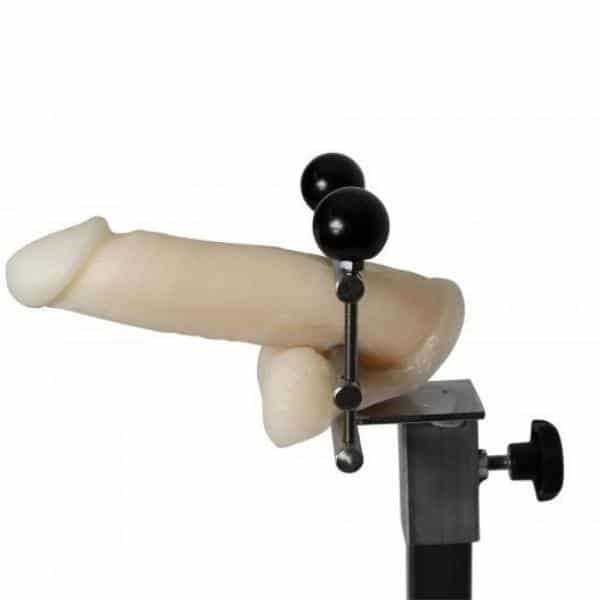 Penis und Hodenklemme für den Standpranger aus Edelstahl  test