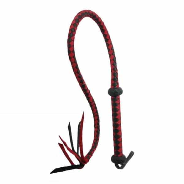 Product Strict Leather Premium Red and Black Leather Whip