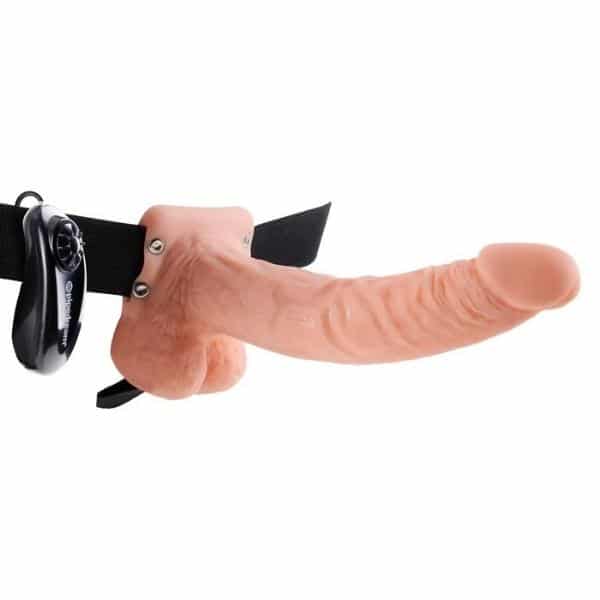 Product Umschnallvibrator „9" Vibrating Hollow Strap-on with Balls“