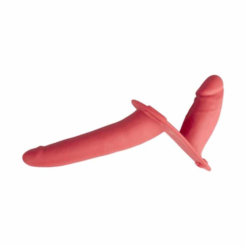 Sexspielzeug für zwei - Doppelter Strap-On-Dildo. Slide 4