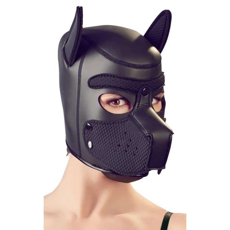 Hundekopfmaske aus Neopren. Slide 7