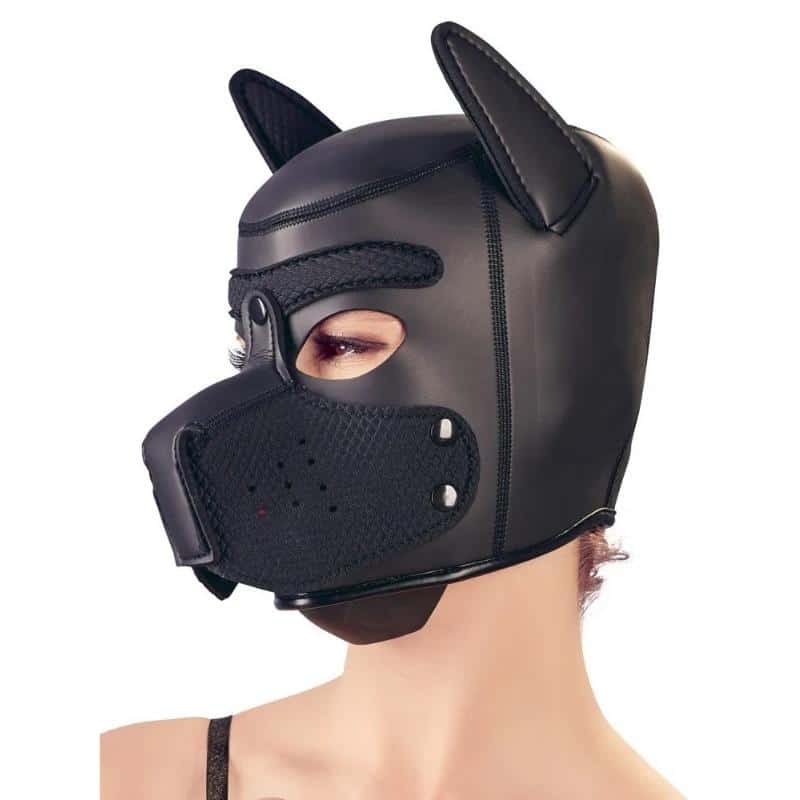 Hundekopfmaske aus Neopren. Slide 6