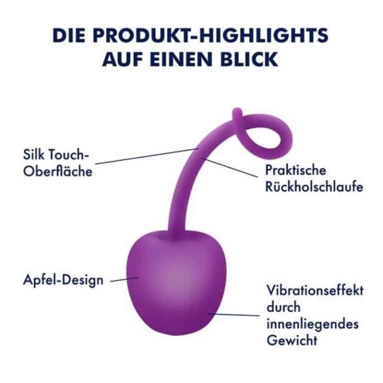 Lustkugel in Apfel-Design aus Silikon, 4 cm Review