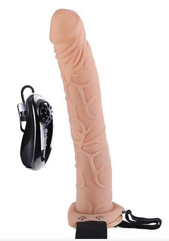 Fetish Collection Vibrating Hollow Strap On 11" (skin) Review