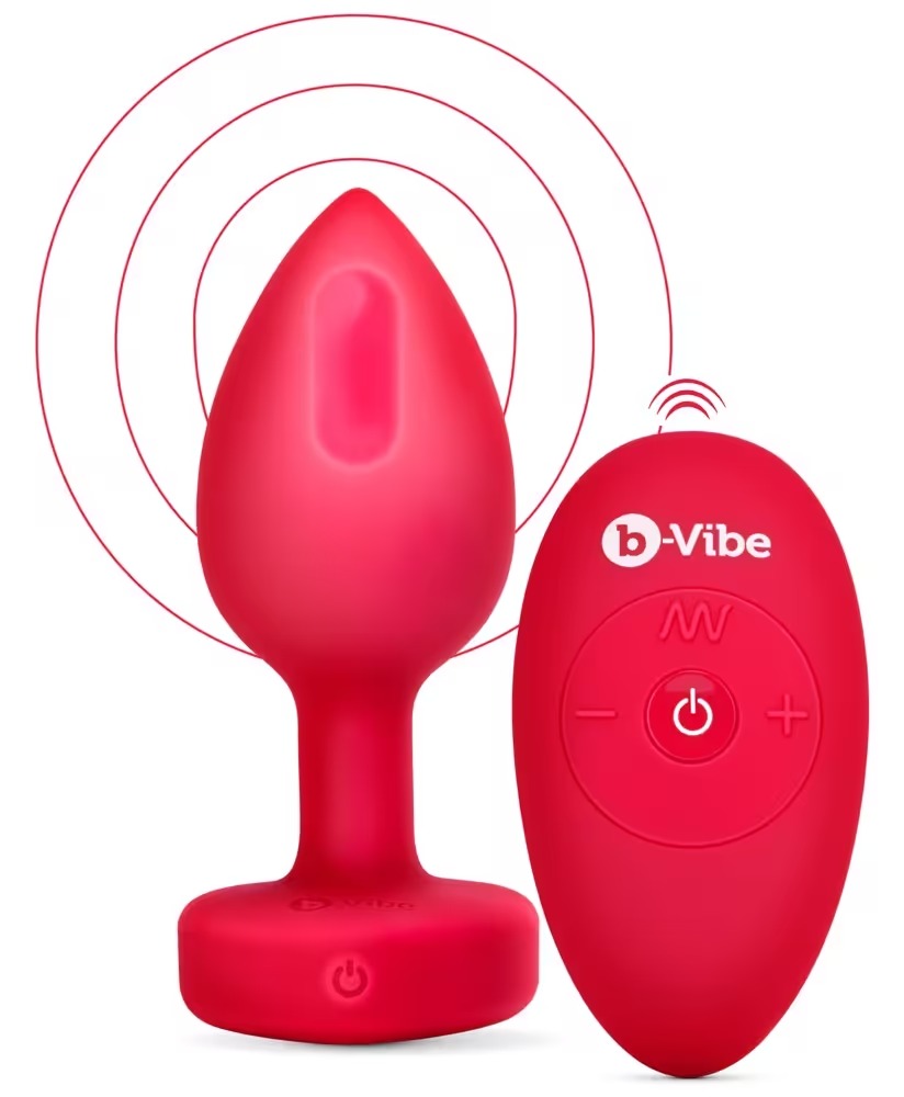 B Vibe - Vibrating Heart mit funkelndem Herz-Stopper. Slide 3