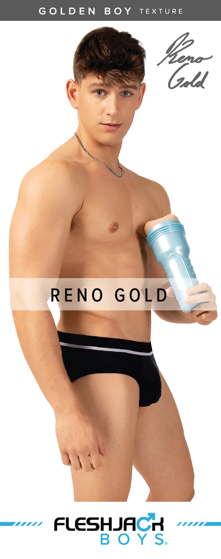 Fleshjack Boys Reno Gold Golden Boy