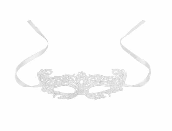 Venezianische Maske in Weiß