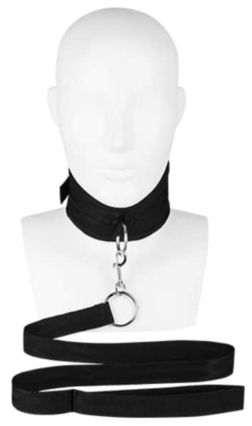 Breites BDSM Halsband mit Leine. Slide 4