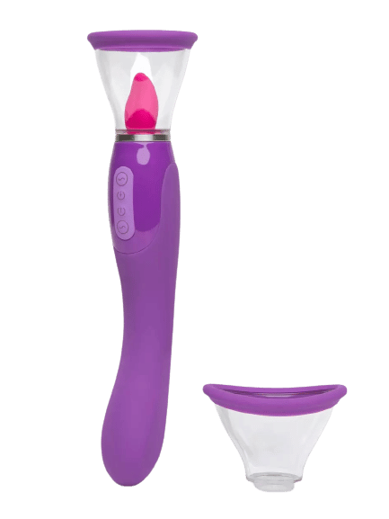 Vaginapumpe mit Zungenvibrator